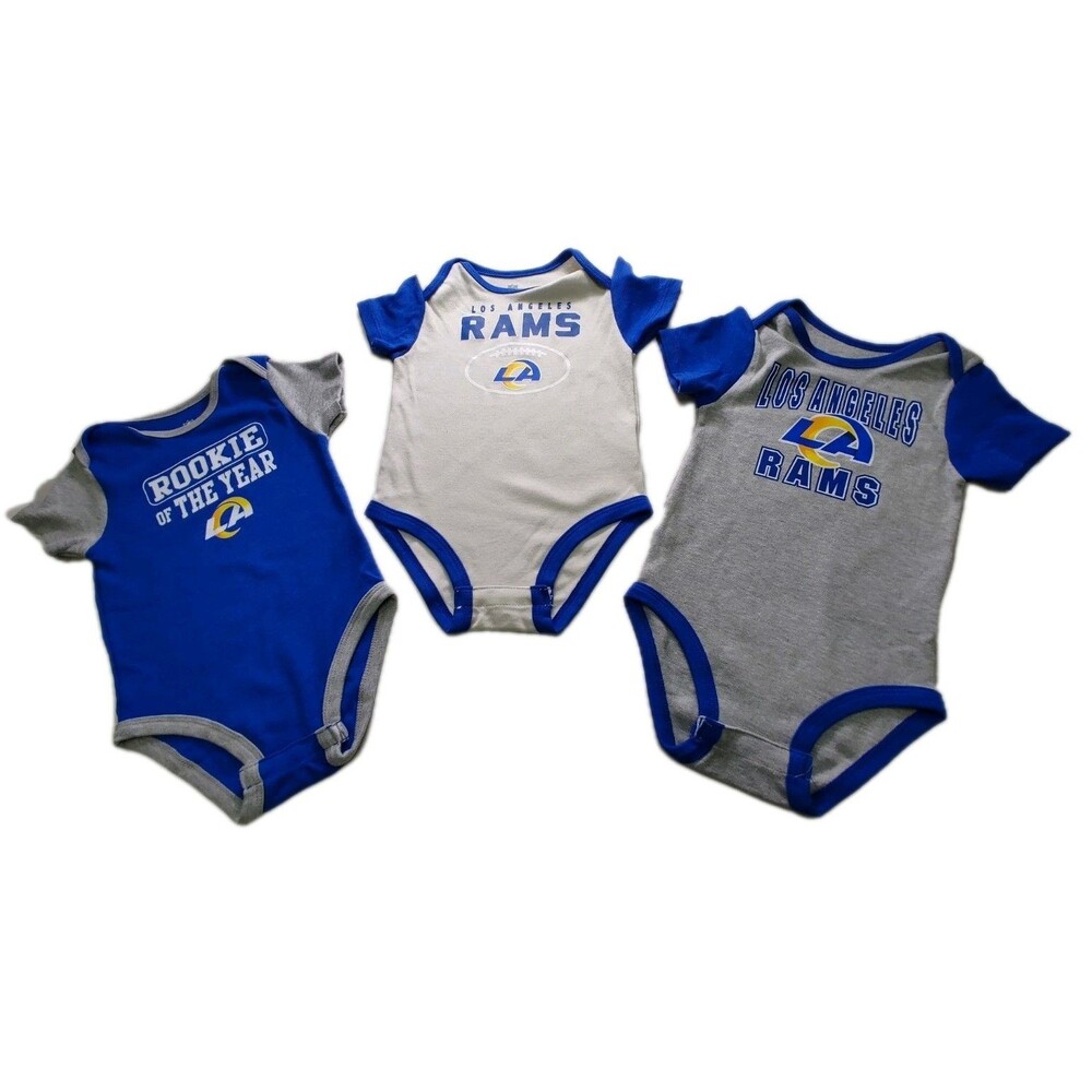 NFL  Los Angeles RAMS Football 3 Piece Shirt Set Infant 18 months New (0036)